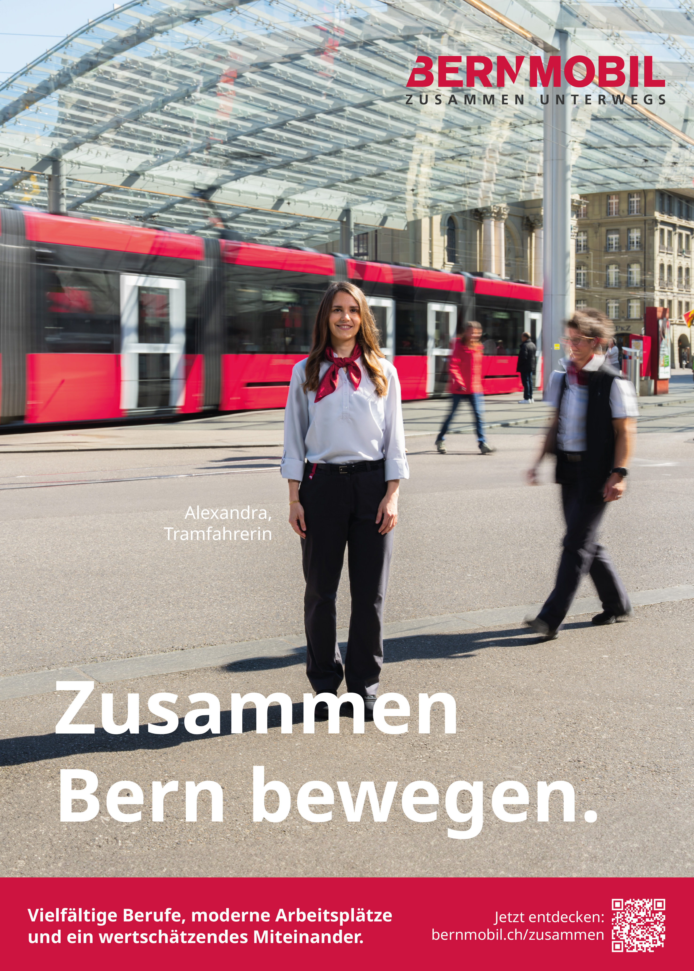 Bernmobil Personalkampagne Tramfahrer In
