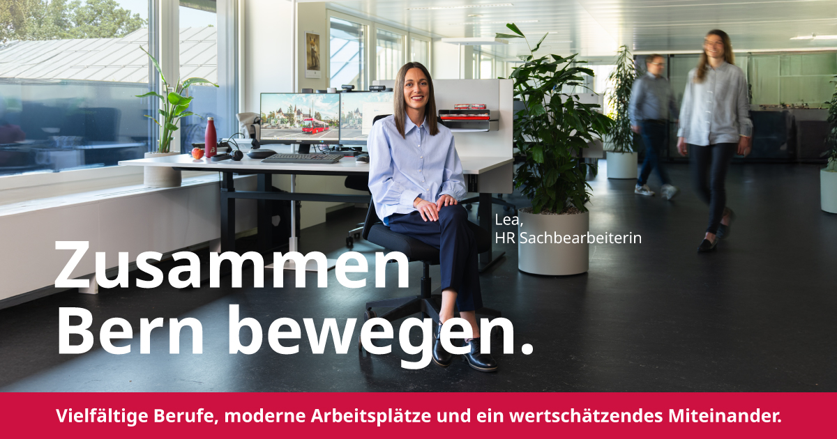 Bernmobil Personalkampagne Instagram Facebook LinkedIn Büro Hr Facebook