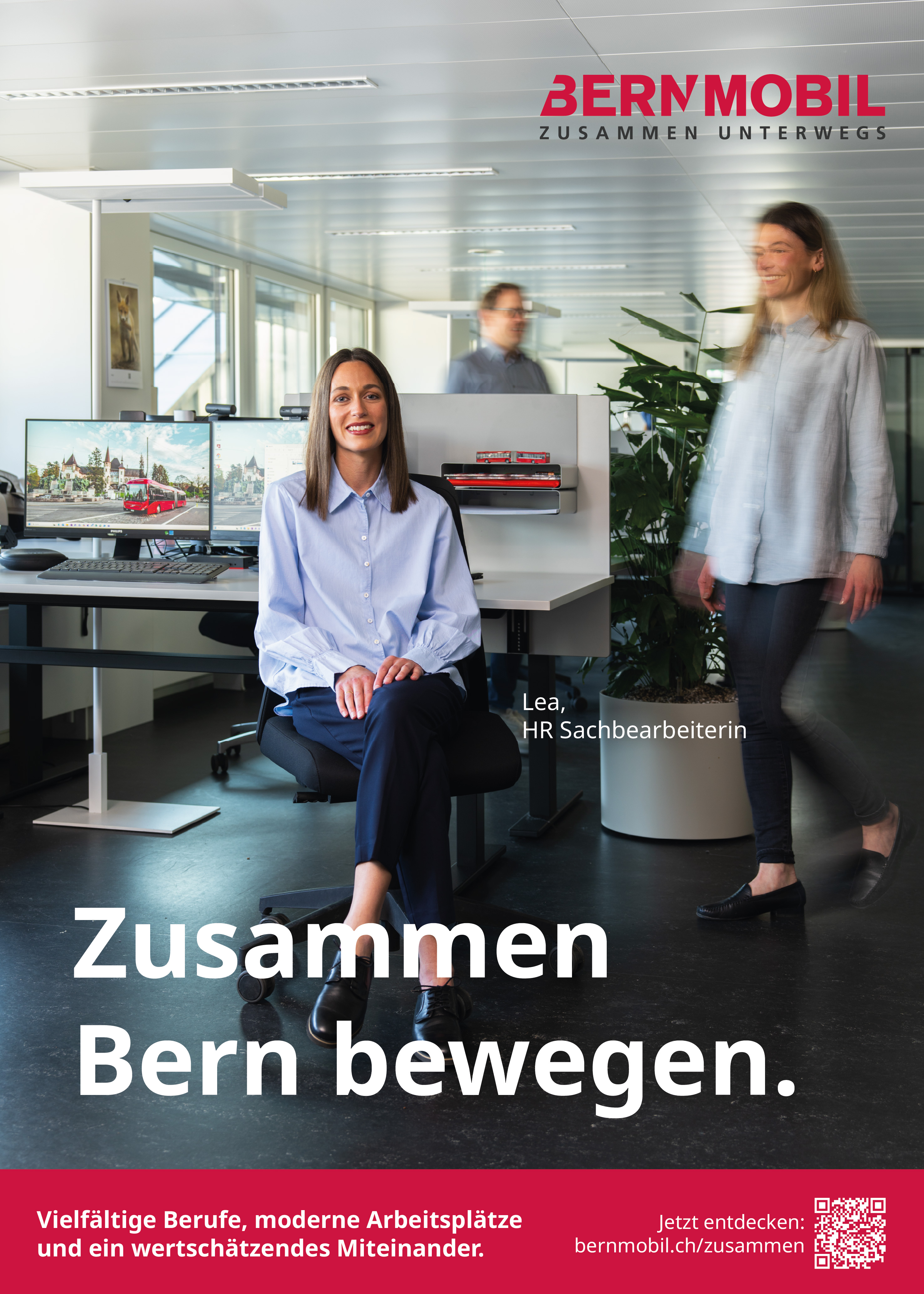 Bernmobil Personalkampagne Büro Hr